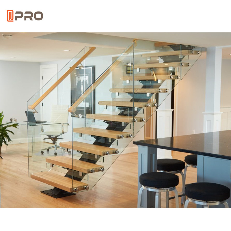 Modern Interior Australian Standard Staircase with Steps Indoor Stairs Carbon Steel Sliding Aluminum Stairs 3 Elements 5 Years