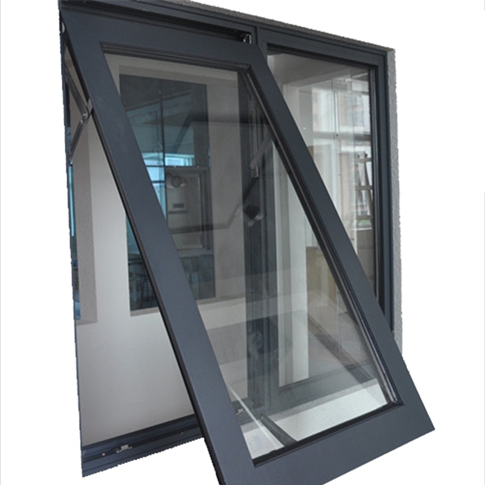 Modern hot design australian standard double glazed Cheap Small aluminum glass Top Hung window awning windows philippines