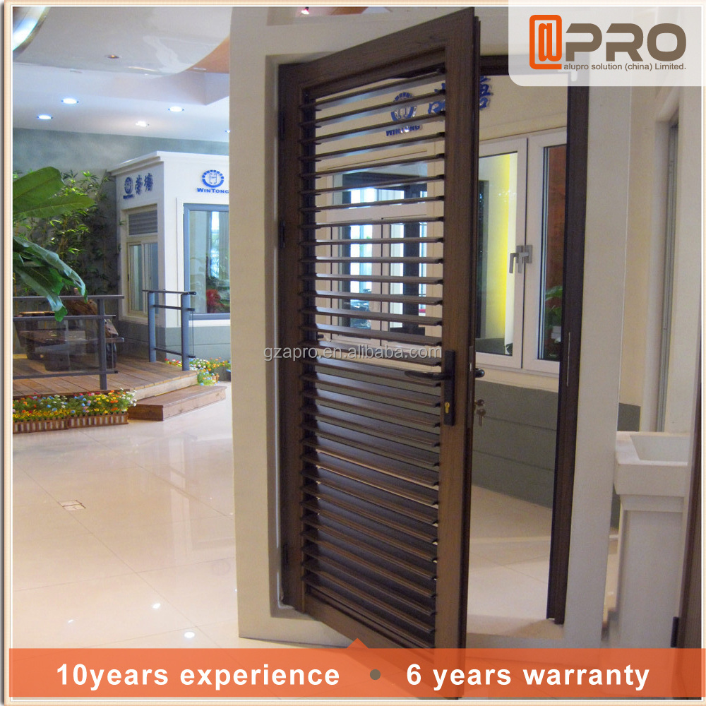 Modern fashion remote control roller shutter door interior shutter door Aluminium Casement Swing Hinges Fold louver panel door