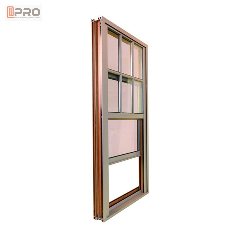 Lift up hurricane impact french windows latest design small size Best Single Double hung aluminium up down sliding window