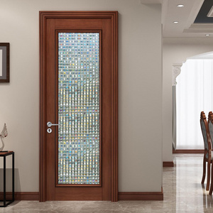 Removable glueless static cling window film privacy glass door film shower room decorative film