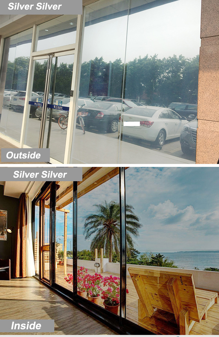 building window tint film House Decoration One Way Mirror Building Solar Window Film