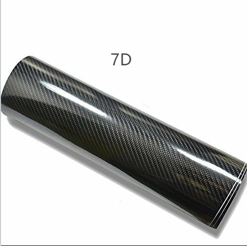 7D Carbon Fiber Car Film High Gloss Car Vinyl Wrap Black Carbon Fiber Auto Decorative Film