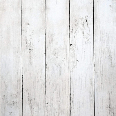 White Wood Peel and Stick Wallpaper Removable Vintage Wood Plank Wallpaper Self Adhesive Decorative Wall Covering