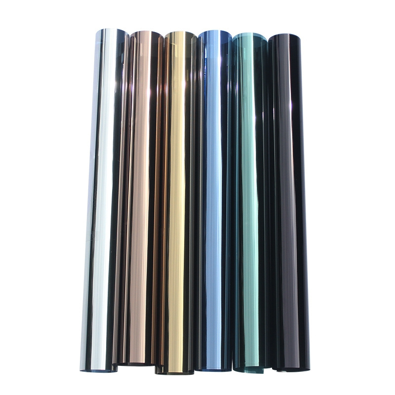 Silver mirror reflective building window film building one way mirror reflective window film glass foil