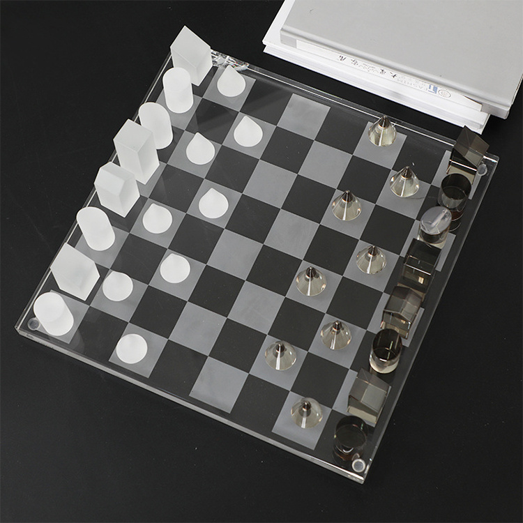 Wholesale Nordic Style crystal Chess Board Chess Set Luxury Home Decor for living room