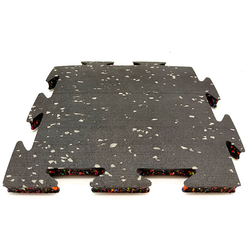 Hot Sale Excellent Shock Absorbing Sound Reduction Interlock Rubber Foam Tile Rubber Flooring Puzzle Mat For Fitness