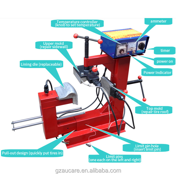 1200W  Automatic temperature control tire repair tools tyre vulcanizer