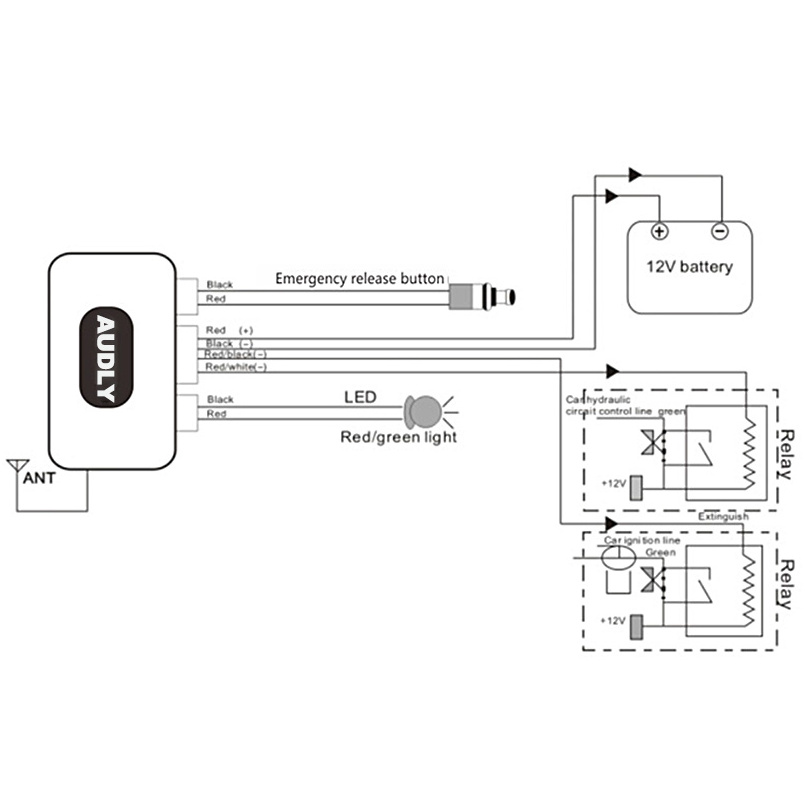 12V Universal Car Engine Immobilizer Lock Anti robbery system Anti-theft Alarm System Hot Selling immobilizer programming tool