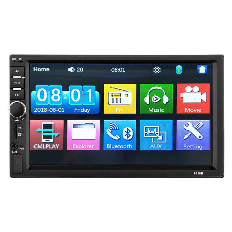 Universal Car Dashboard DVD Player 7 Inch DVD Player Car Stereo Touch Screen DVD Player Car Android Phone 87.5-108mhz Handsfree