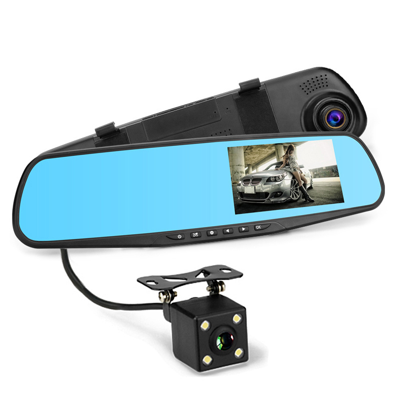 1080P RECORD CAM MIRROR 140 Degree Front And Rear Dash Cam With Parking Sensor