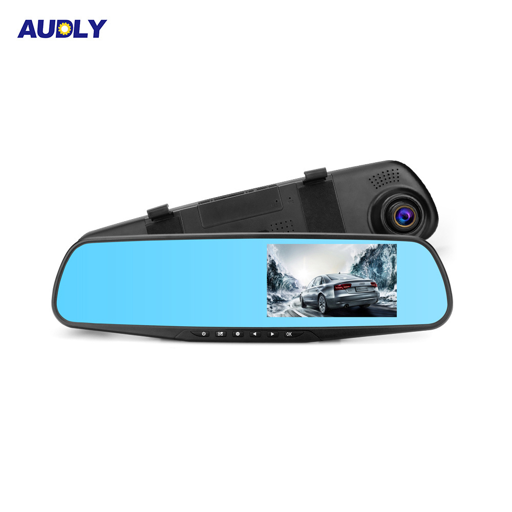 1080P RECORD CAM MIRROR 140 Degree Front And Rear Dash Cam With Parking Sensor