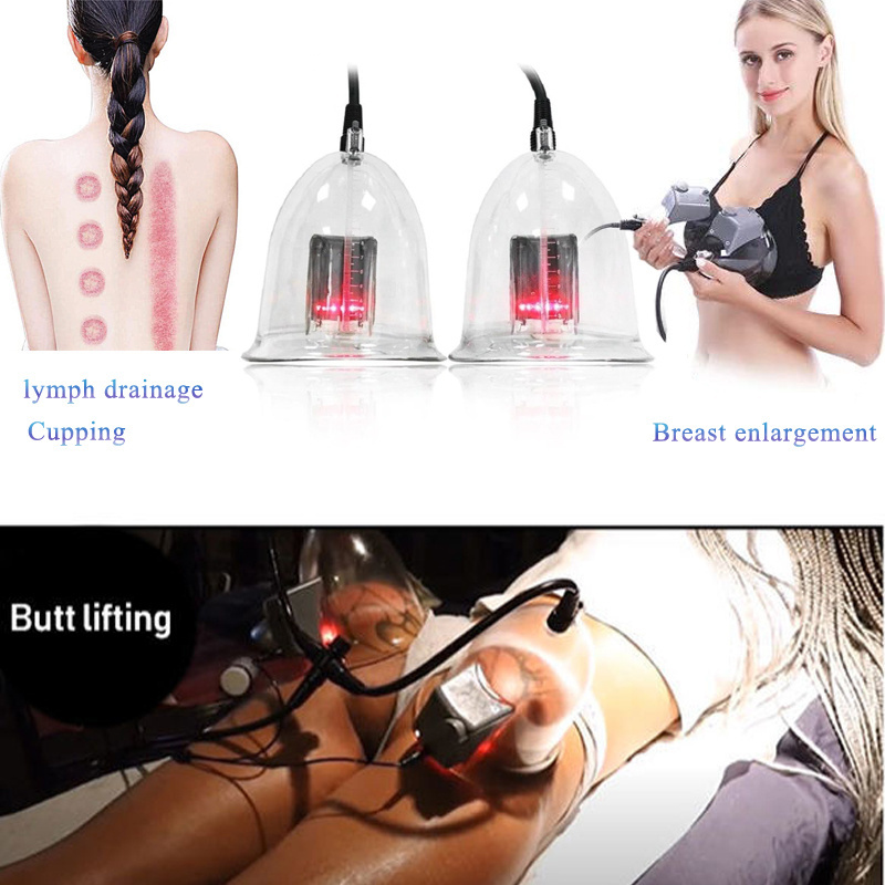 AU-7001 Big Cups Butt Enhancement Breast Pump Buttock Lifting Cupping Breast Enlargement Vacuum Machine