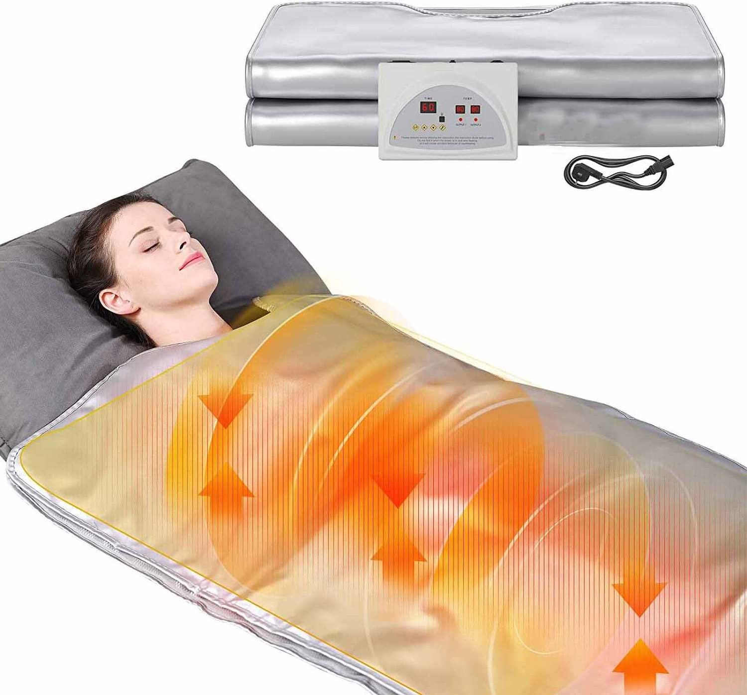 AU-805 Promotional Infrared Body Wrap Spa Heated Sauna Blanket For Weight Loss And Detox Slimming Detox