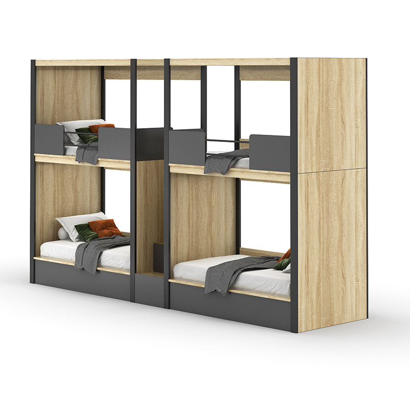 New Hostel Soundproof Sleeping Pod 4 Person Capsule Bed School Hotel Furniture Bunk Bed Modern