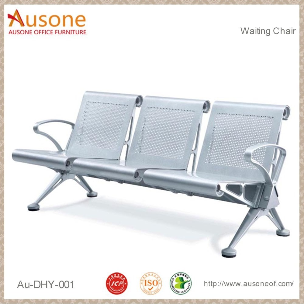 High Quality Airport Stainless Steel 3-Seater Waiting Chair