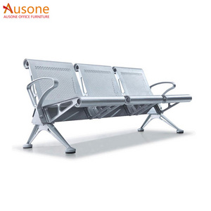 High Quality Airport Stainless Steel 3-Seater Waiting Chair