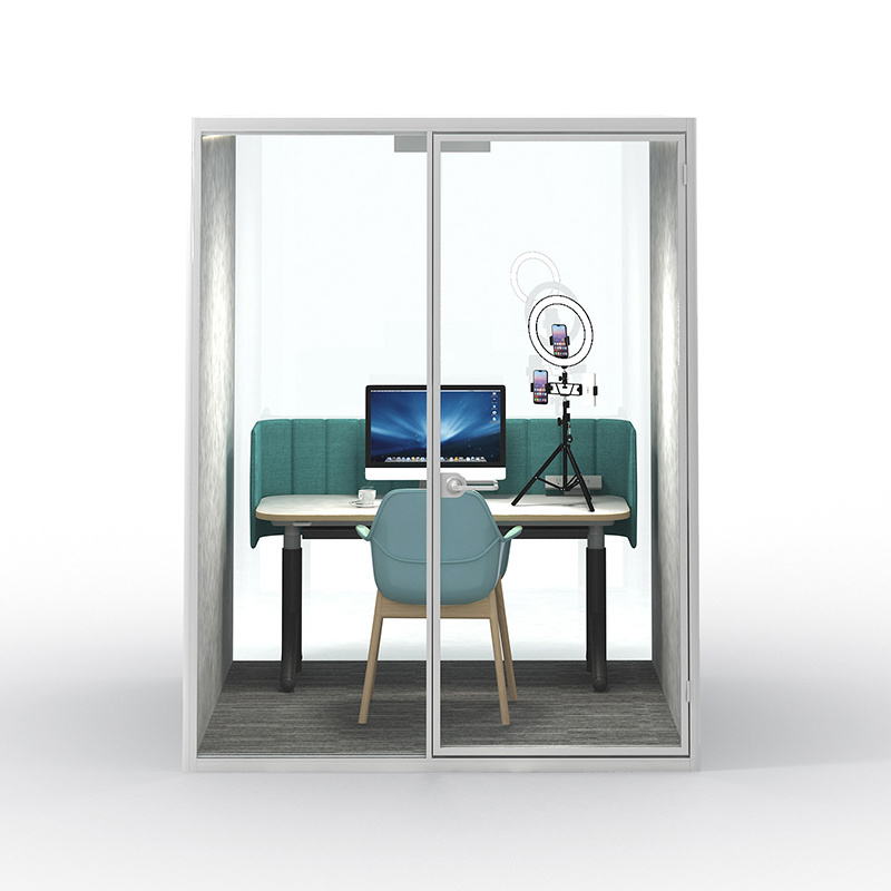 Medium Meeting Soundproof Acoustic Office Pod with Fabric Walls