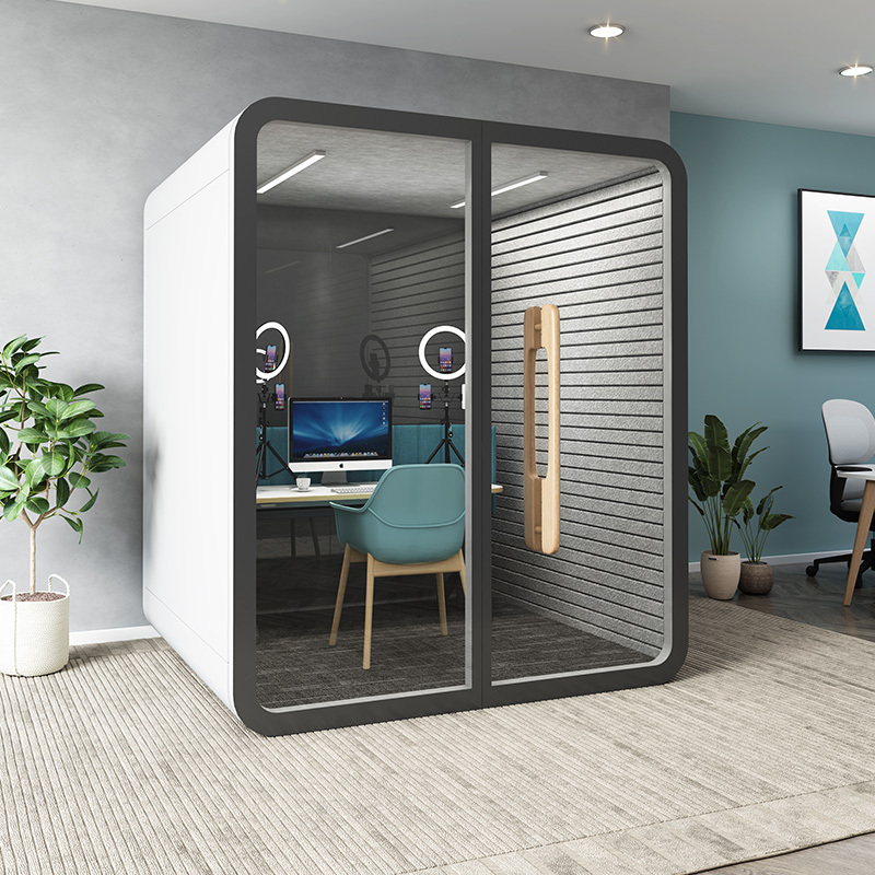 Multifunction Soundproof Office phone booth portable acoustic meeting pod home backyard office pod