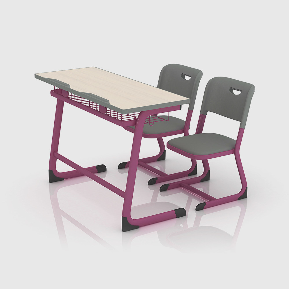 China supplier maple student preschool desk and chair