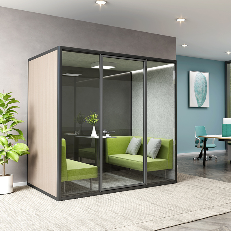 Medium Meeting Soundproof Acoustic Office Pod with Fabric Walls