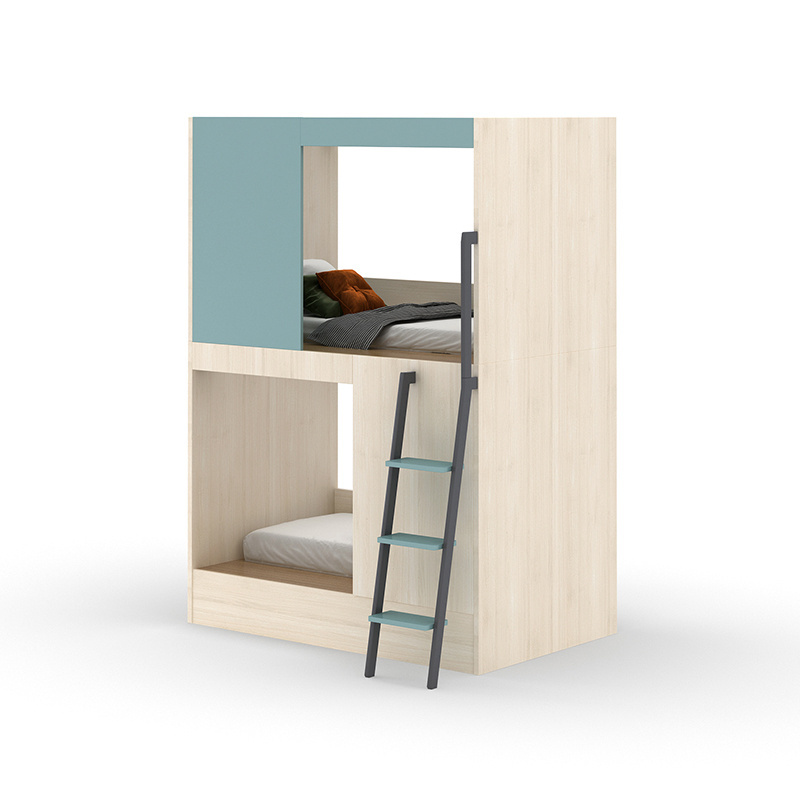 Hot Sale Modern Wooden Adult Kids Hotel Capsule Bunk Beds for School Dormitory