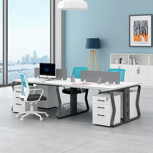 Factory Outlet Customize Office Furniture Modern Executive Office Divider Call Center Cubicles 3/4 Person Workstation