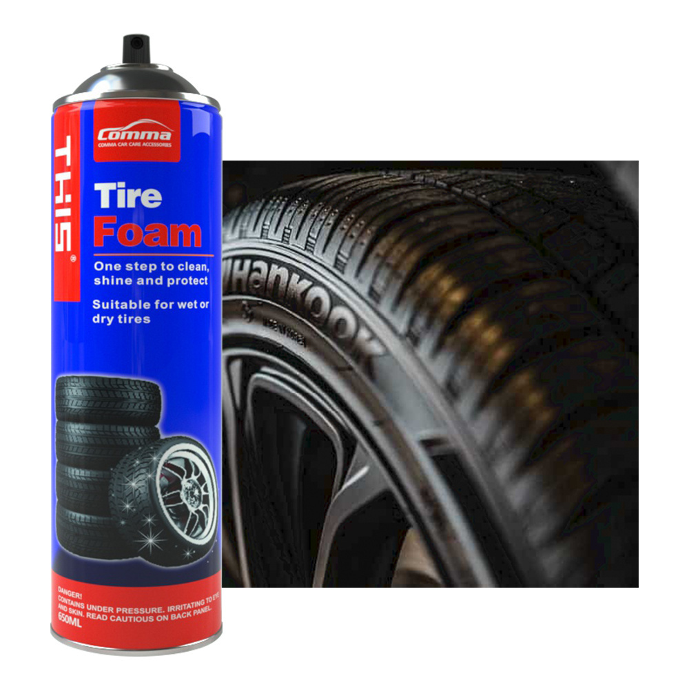 China Car Tire Foam Suppliers Silicone Dressing Spray Wholesale Tire Shine