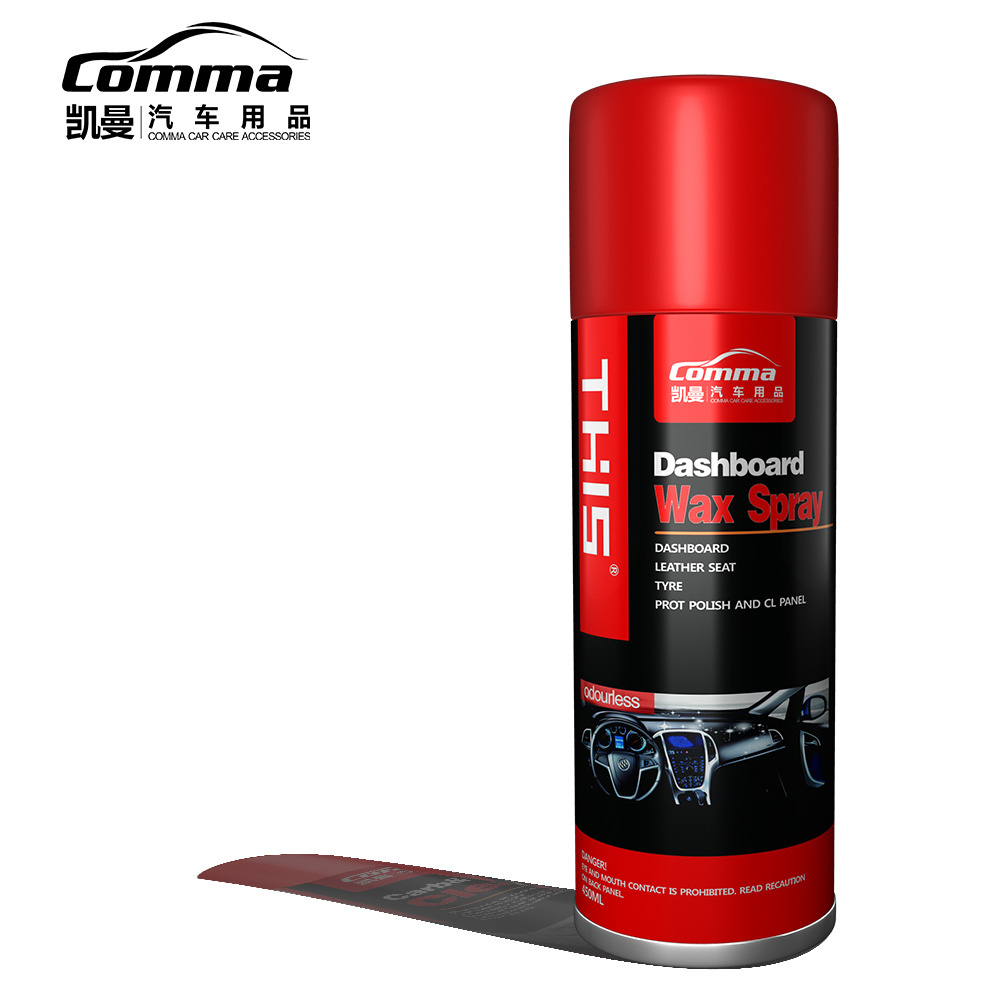 In Stock Free Sample car care silicone dashboard and leather polish cleaner wax spray