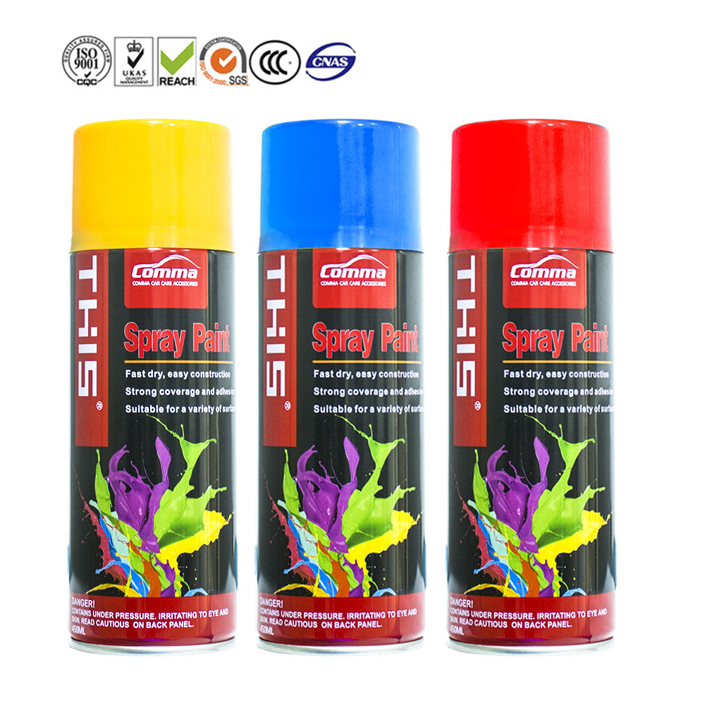 COMMA OEM/ODM hot sale propenoic acid Pintura En Color epoxy automotive green Aerosol fabric spray paint