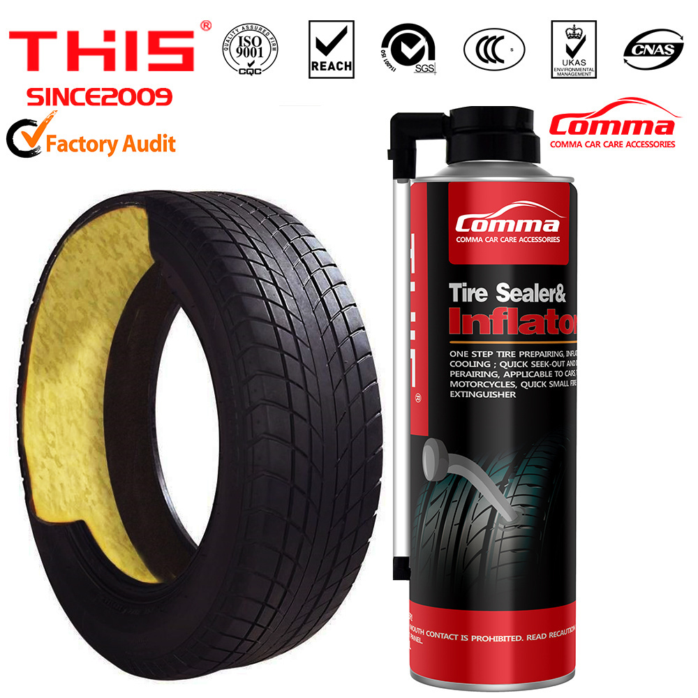 Private Label China Automatic tire repair material liquid rubber all tubeless sealer and inflator tyre sealant liquid