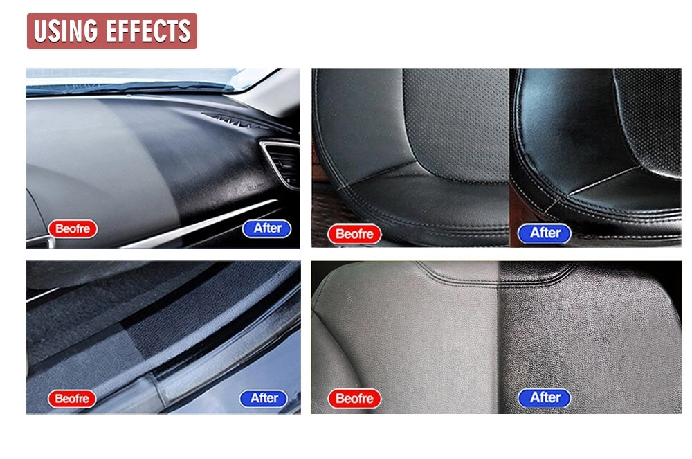 car care silicone dashboard and leather polish cleaner wax silicone wax car polish dashboard spray