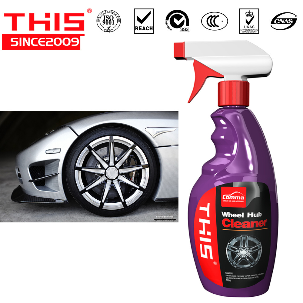 China Car Care Products Manufacturer Hot No Scrub Best All Tire Wheel Rims Aluminum Cleaner Spray car wash tyre cleaner