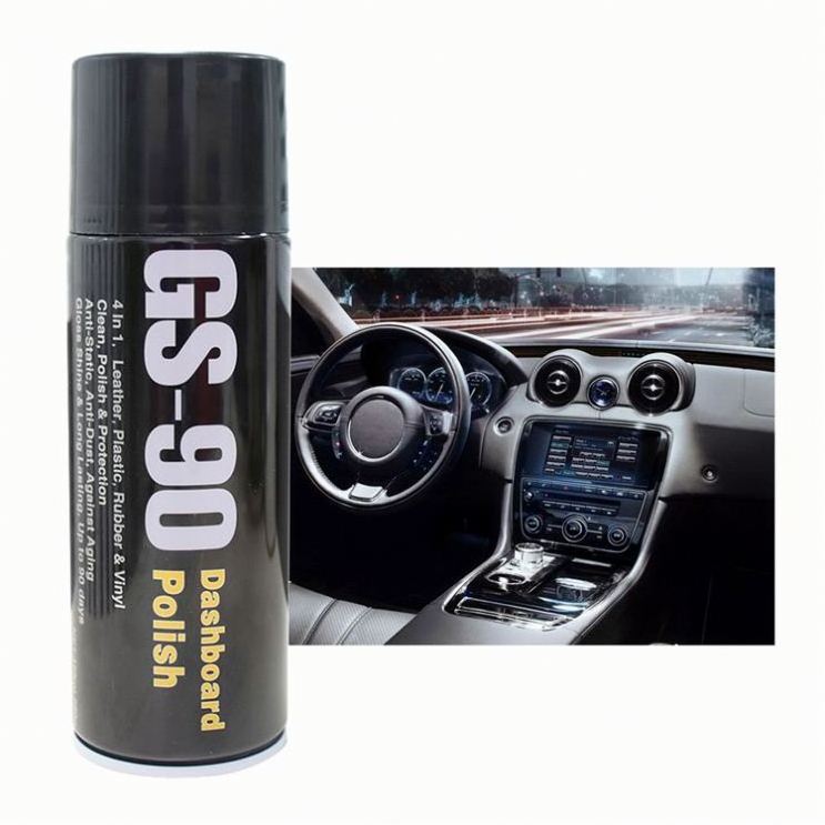 China Car Care Products Wholesale rubber plastic glossy cockpit shine silicone car detailing spray