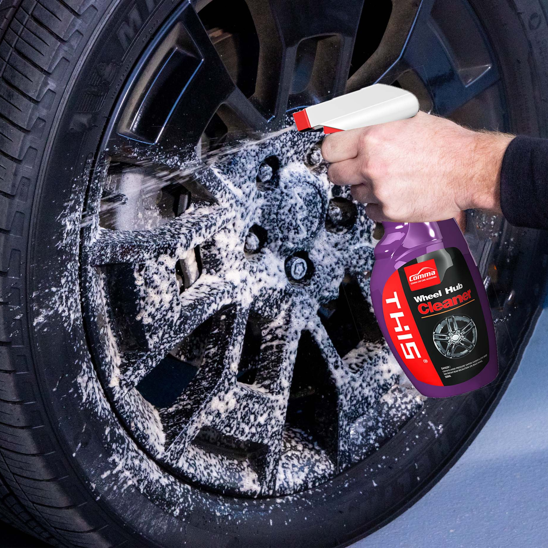 Hot msds Super Clean brilliant and shine metal polisher sprayMultifunctional foam tire cleaner car wash accessories