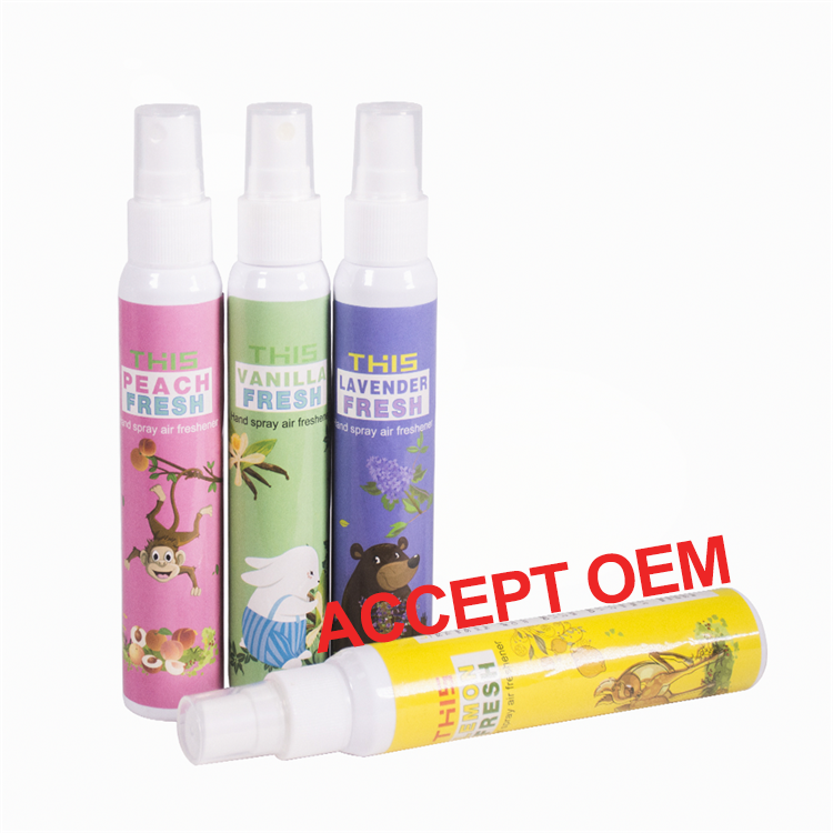 Hot Selling Car Decor Fragrance perfumes eliminator liquid roomfor cars for home spray mini air freshener spray