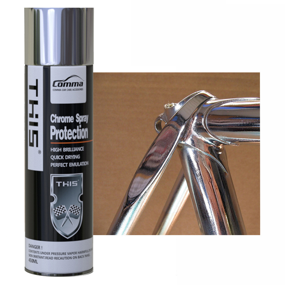 OEM/ODM gold mirror effect silver plastic Private label spray chrome paint Metal spray paint