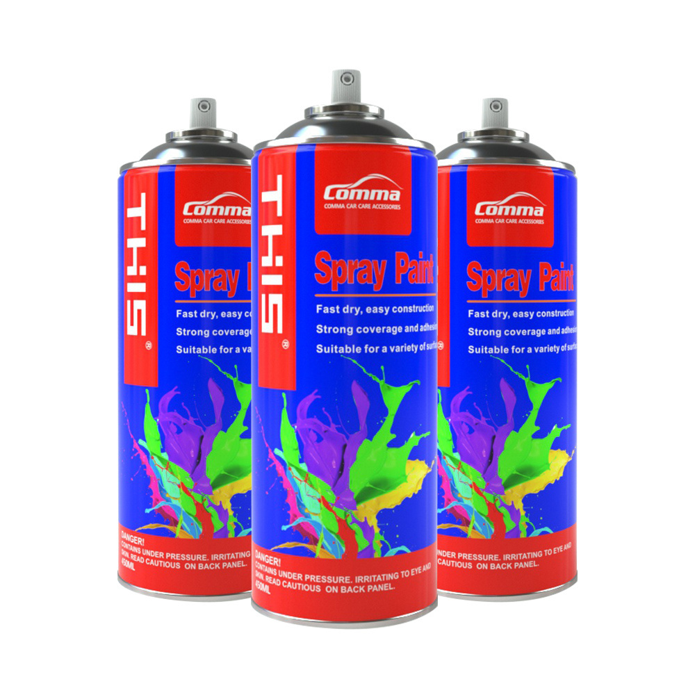 Car Paint 450ml tin spray paint fluorescent metallic protection graffiti aerosol spray paint color