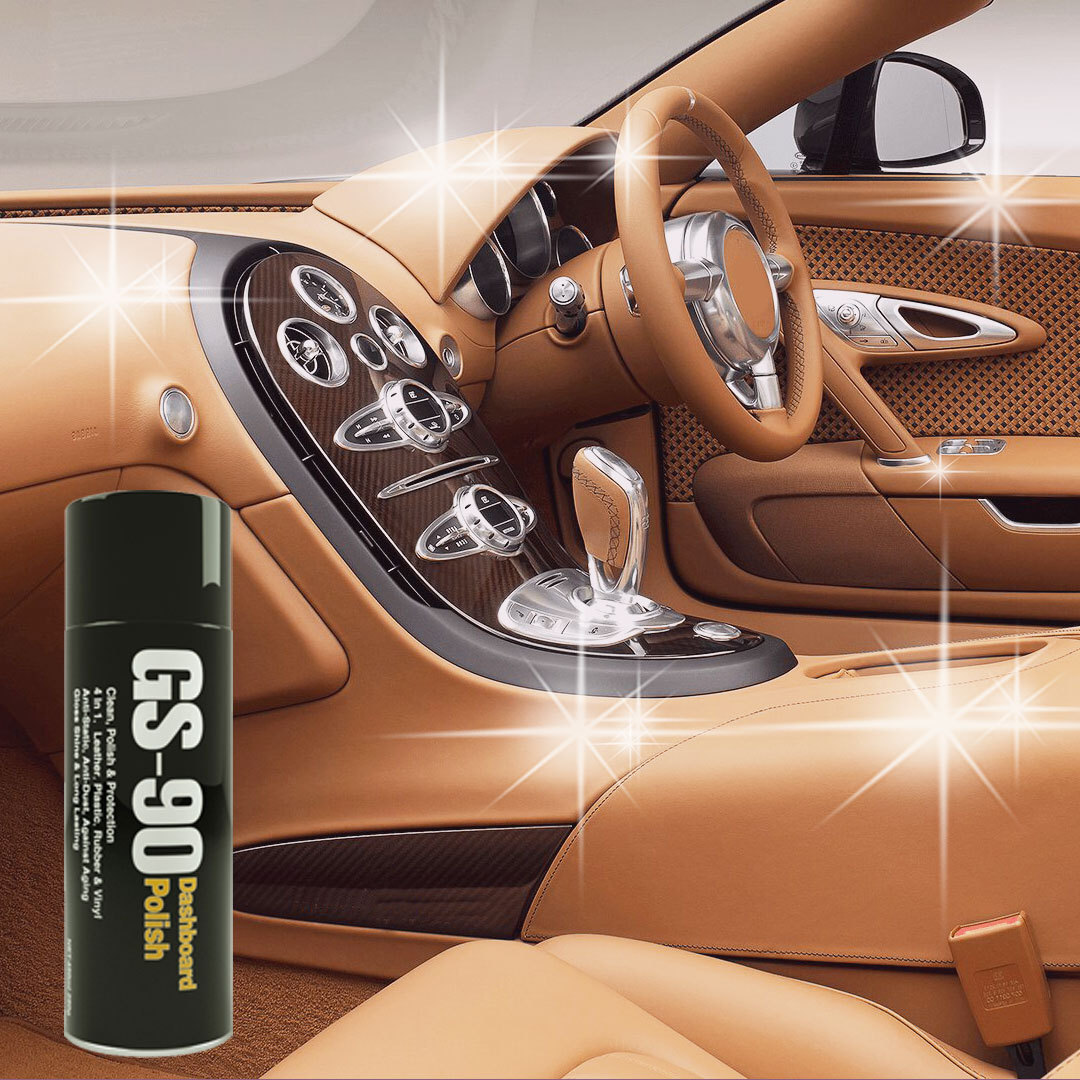 Private label car accessories aerosol silicone spray on leather spray paint for car care china dashboard polish car wax