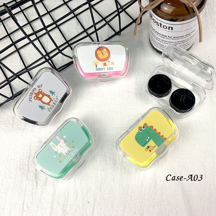 Wholesale cheap price Meetone contact lens case tweezers applicator contact lenses kit  plastic container