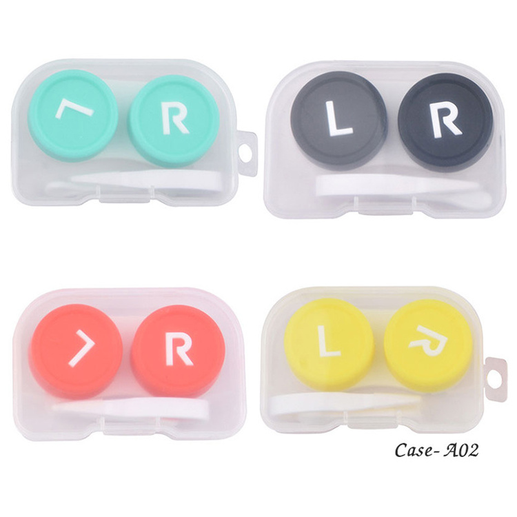 Wholesale cheap price Meetone contact lens case tweezers easy carry  travel contact lenses kit holder container