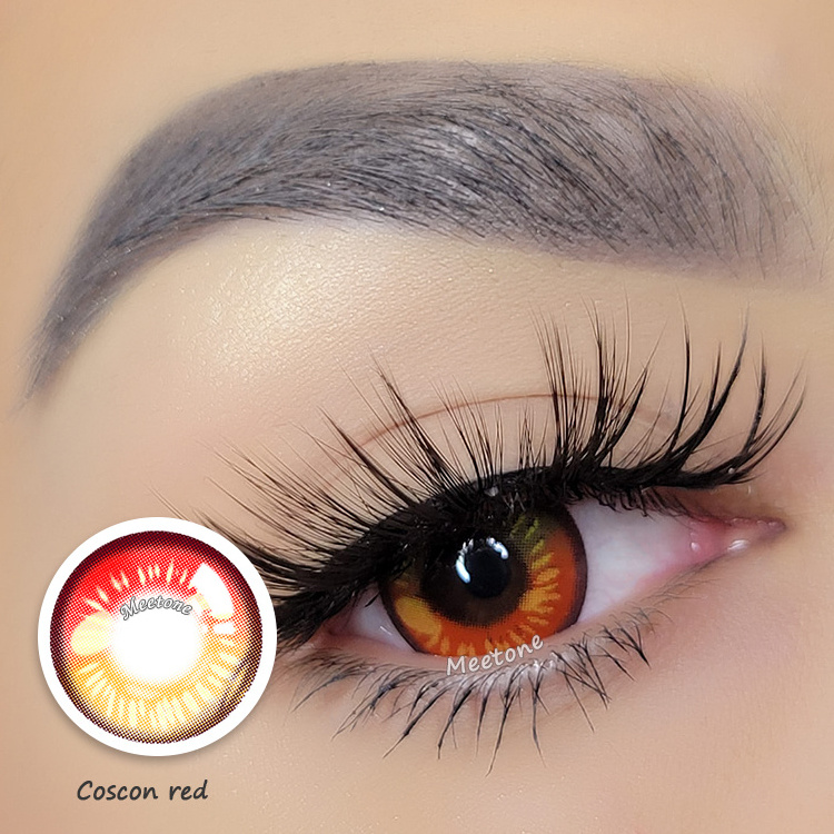 Meetone Coscon red hot sales wholesale soft private crazy contact lens