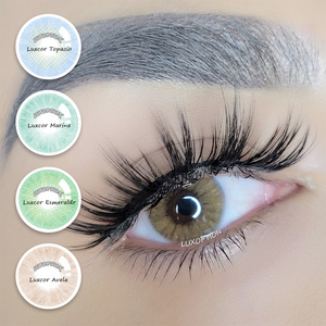 CE ISO Approve good quality Luxcor Avela factory directly cheap price 1 tone natural color contact lenses wholesale