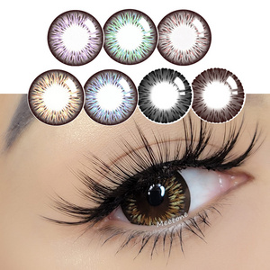 Hot sale in Nigeria Meetone Lolly Vivi Meimu black big eye contact lenses 15mm large diameter cosmetic color lens