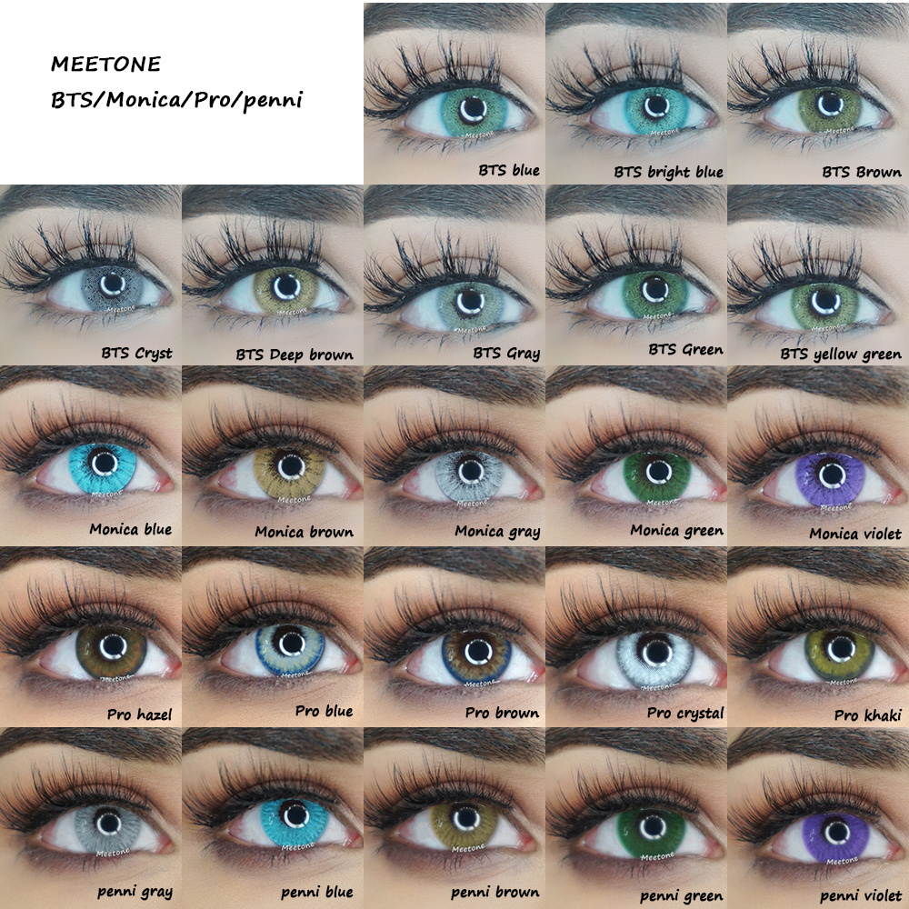 Meetone BTS 8 colors top sales wholesale accept oem natural contact lens