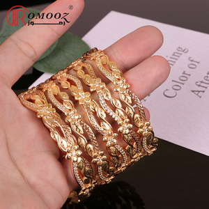 Zimas Custom Women Design In Saudi Arabia Dubai 18k Charms Fine Fashion Jewelry Sets Bracelets Gold Bangles