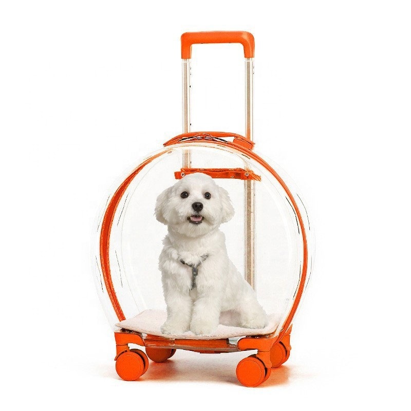 Pet Trolley on wheels Dogs Space Capsules Backpacks Large Capacity Cat Luggage