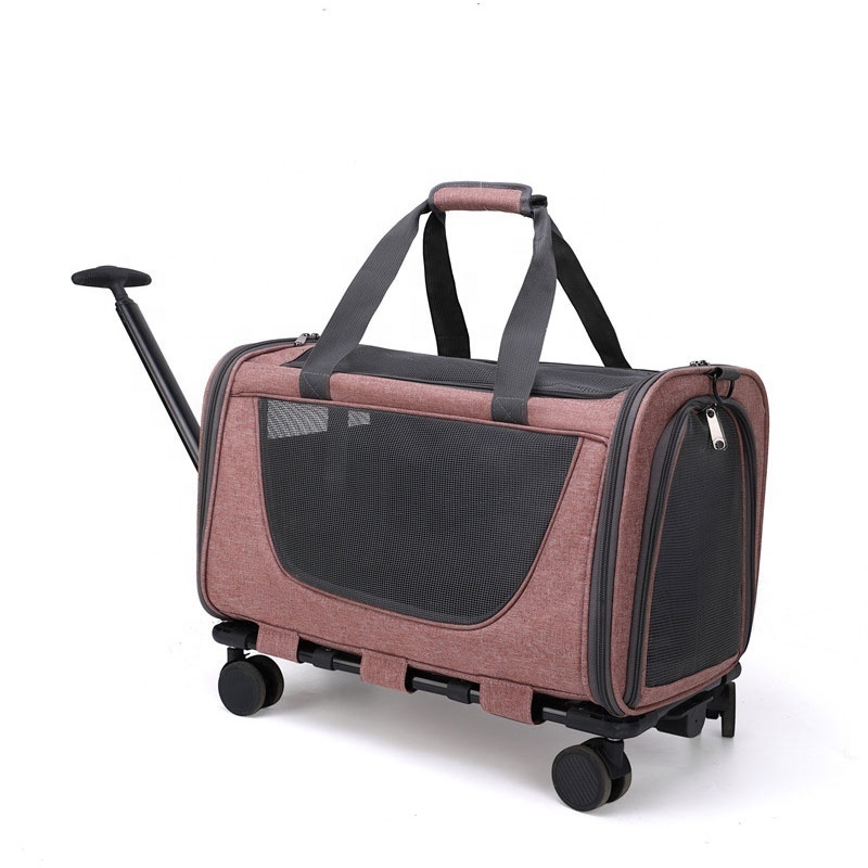 Cat Bag Breathable Cat Bag Going Out Portable Large Capacity Pet Trolley Portable Crossbody Carrying Cat and Dog Backpack