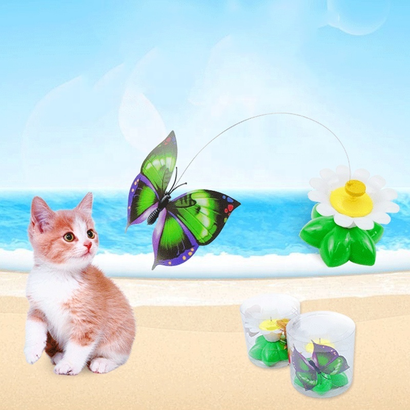 Pet Supplies Auto-rotating Windmill Butterfly Cat Interactive Toy