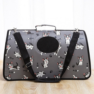 Wholesale Easy Carrying Breathable Cat dog Pet Travel Carrier Tote Sling Bag with Adjustable and Detachable Shoulder Strap